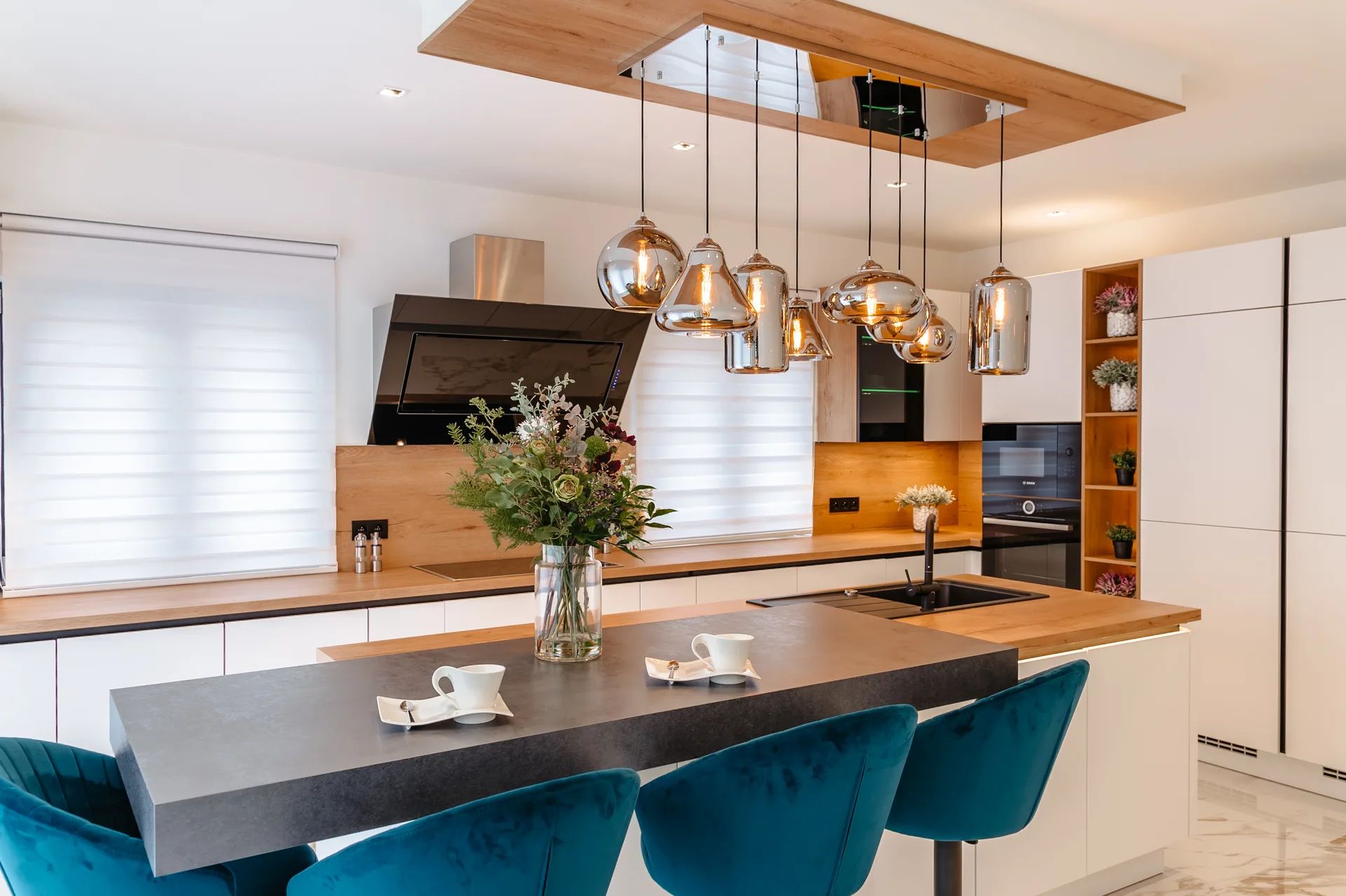 Plus — arctic white, blat oak ventura — poza 5