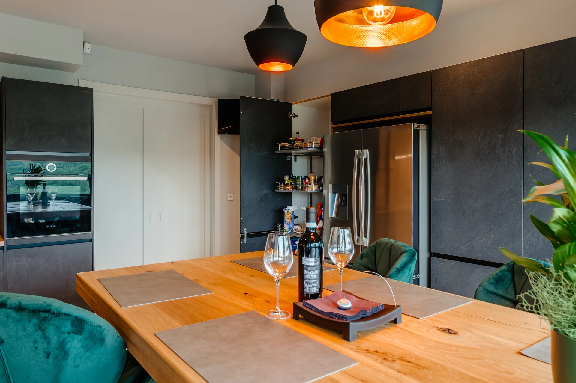 Stone — basalt, blat oak ventura — poza 16