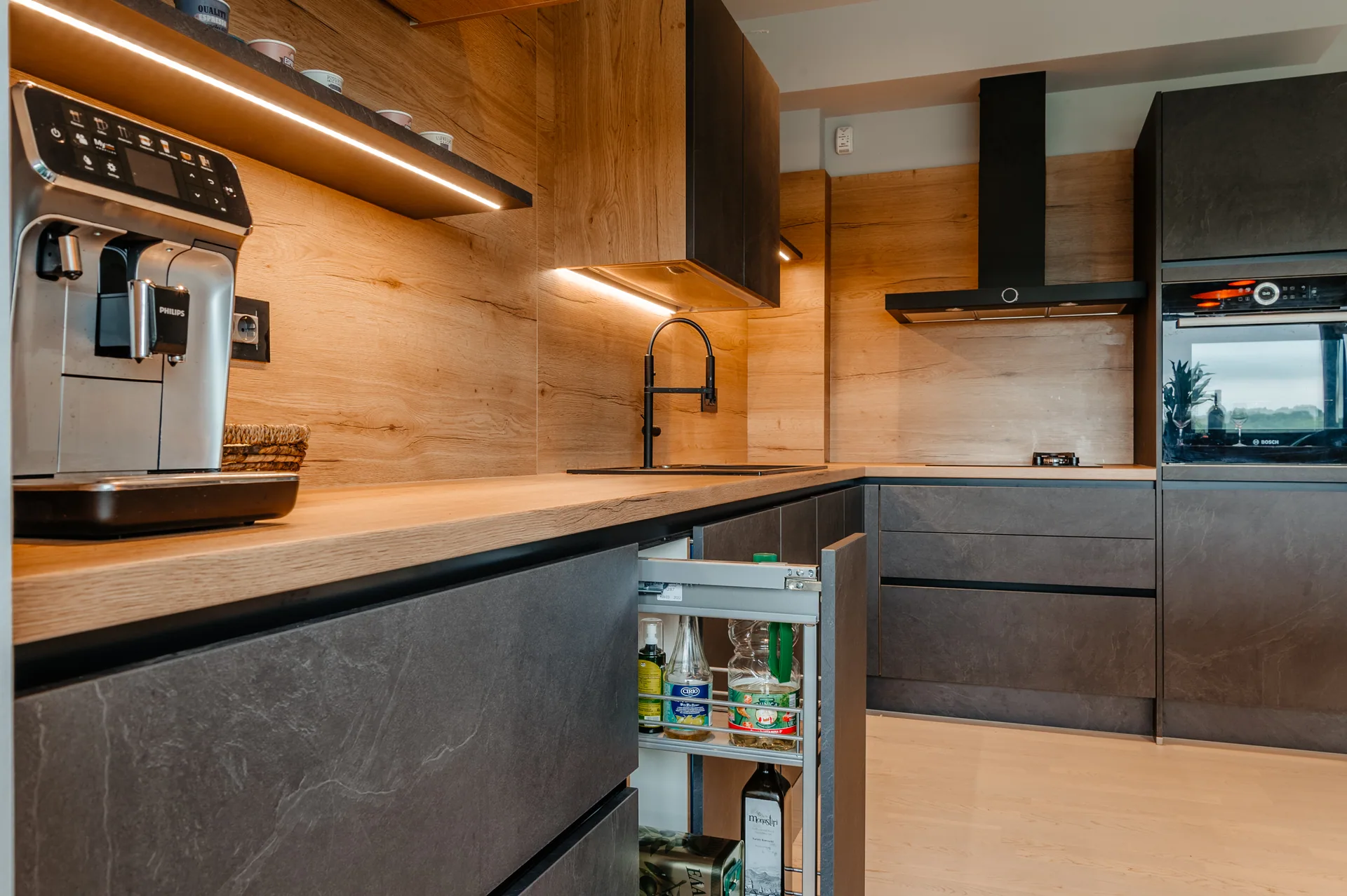 Stone — basalt, blat oak ventura — poza 18