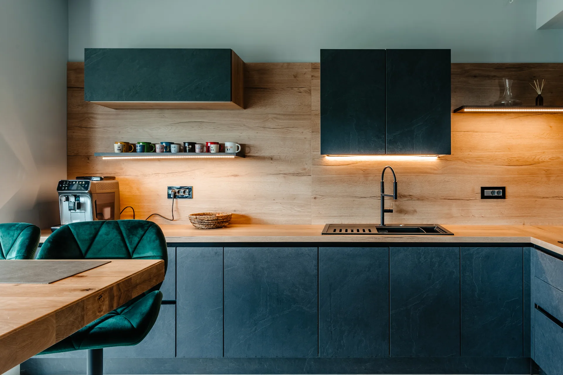 Stone — basalt, blat oak ventura — poza 4