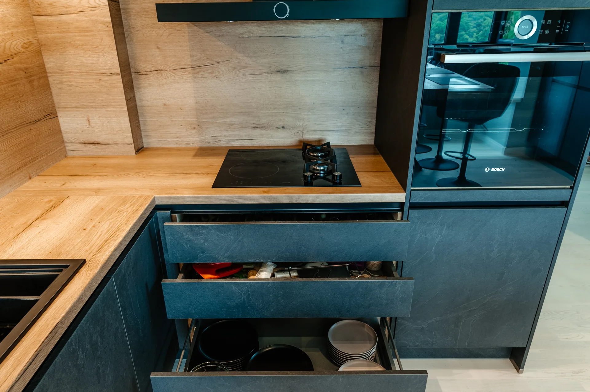 Stone — basalt, blat oak ventura — poza 9